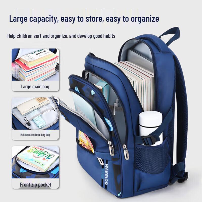 

Warrior Large Capacity Student Backpack for Primary & Middle School Grades 3-6 & Middle School