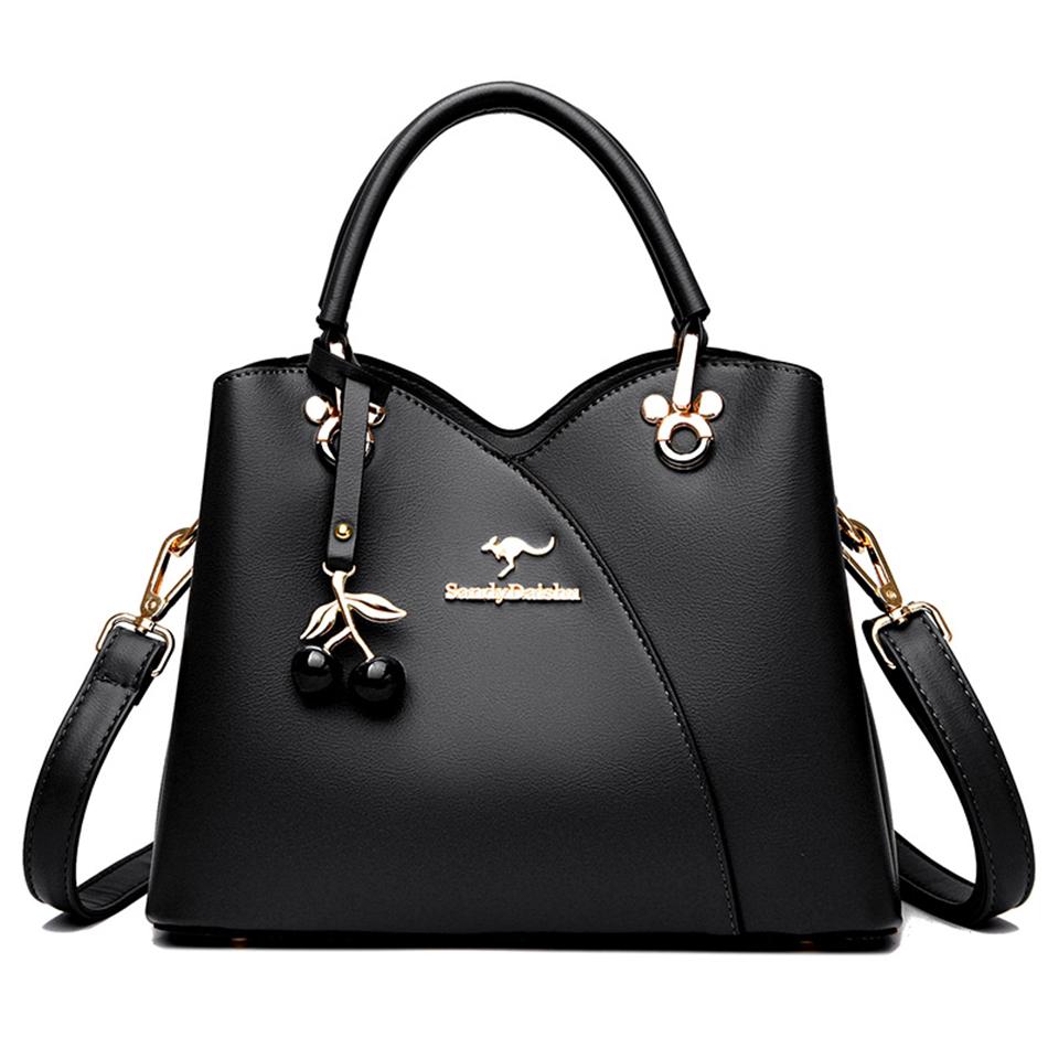 Designové 3 vrstvy luxusní dámské kabelky Messenger Dámská kabelka přes rameno pro ženy Móda 2023 Nová kabelka s třešní