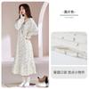 Pajamas Women Spring And Autumn Pure Cotton Long-Sleeved Medium And Long Skirts Cute Fairy Style Pajamas Gauze Can Be Worn Outside