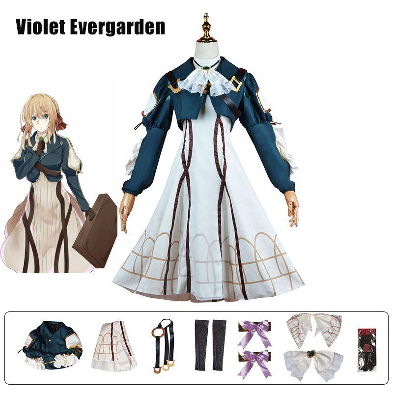 Stunning Violet Evergarden Cosplay Costume Set For Women At Halloween Party