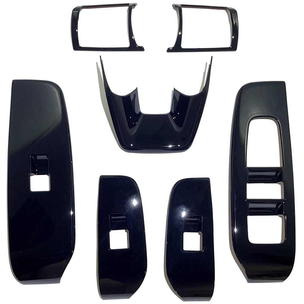 Flatland Note E13 Aura FE13 Interior Accessories Custom Parts Steering Panel and Door Switch Panel Set E-power (Piano Black)