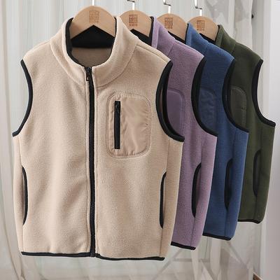 4-18 Years Boys Girls Polar Fleece Vest Autumn Winter Thick Warm Teen Children Tops Outerwear 5A Kids Waistcoats