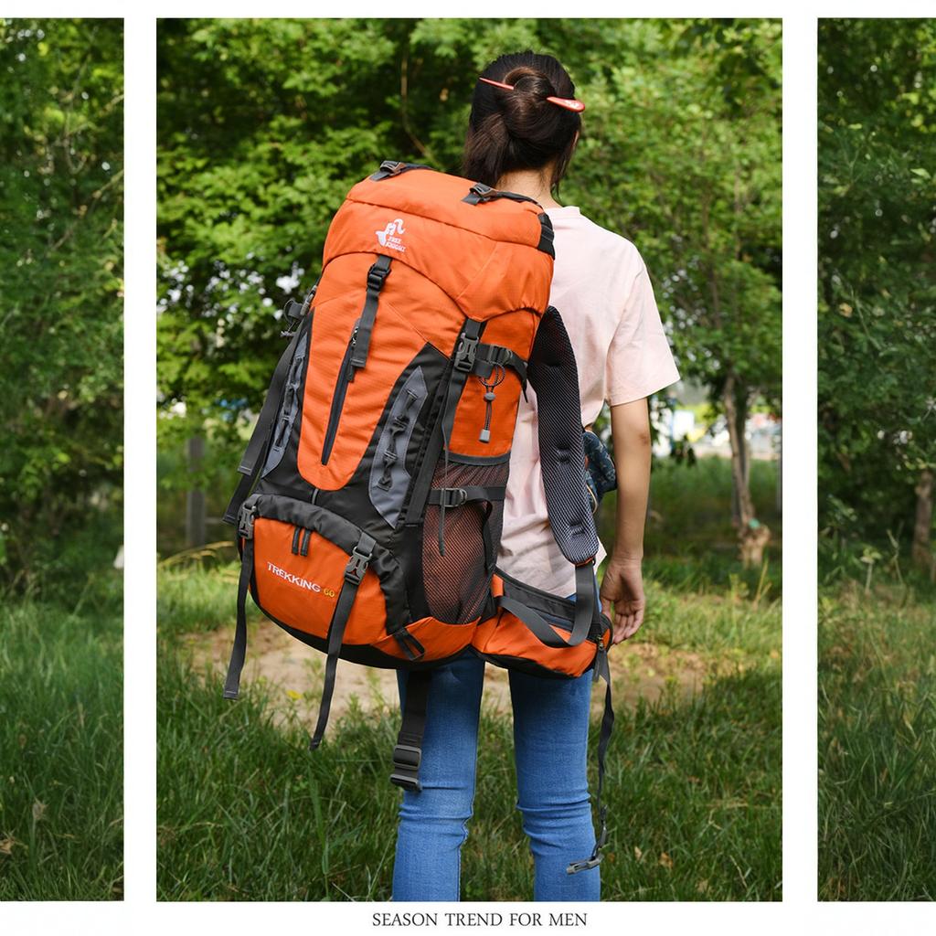 70L Kempingový batoh Cestovní taška Horolezectví Muži Ženy Turistická Trekingová taška Outdoor Horolezectví Sportovní tašky Hydratace Zavazadlo Batoh
