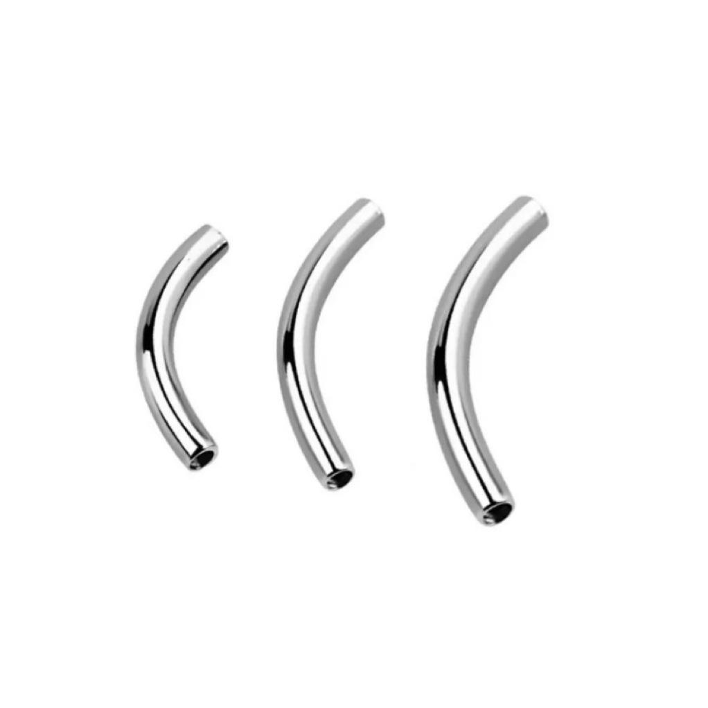 G23 Titanium Internal Thread Curved Barbell & Studs - Available In 6-16mm for Nose and Lip