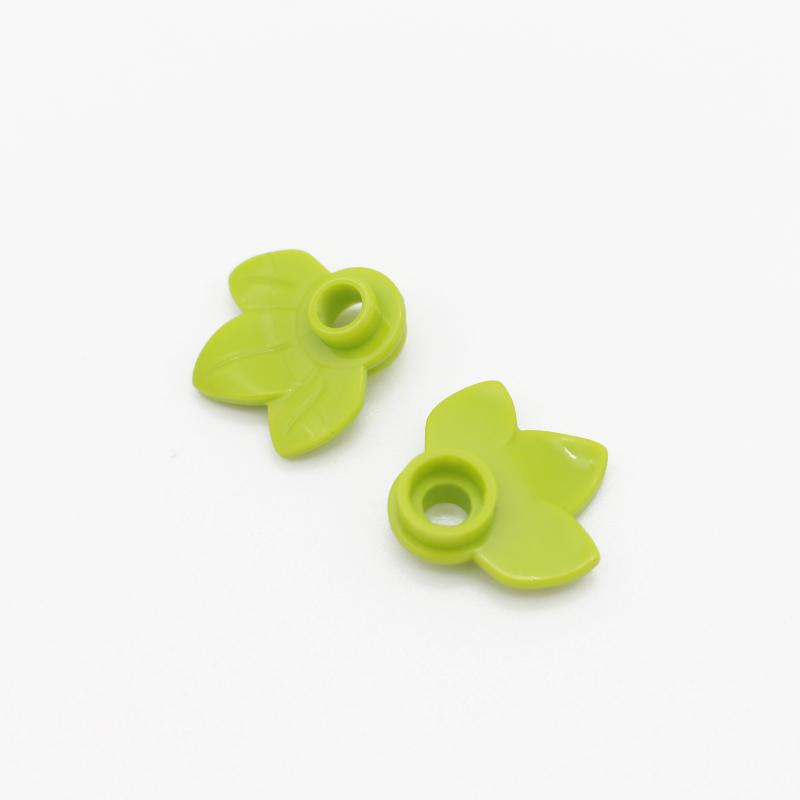 450pcs bag MOC 32607 Plant Plate Round 1x1 with 3 Leaves Pumpkin Tree DIY Enlighten Building Bricks Compatible Blocks Particles