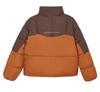 Women's 2025 Winter Fashion Slim Color Block Cotton Coat - Small Size, Thick, and Warm
