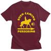 Custom Buen Camino De Santiago Tshirt for Men Short Sleeves T Shirt Fashion Tshirt Slim Fit 100 Cotton Tees Gift Idea