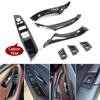 LHD RHD Carbon Fiber Interior Door Pull Handle 7PCS Set For BMW 5 Series F10 F11 F18 520i 523i 525i 528i 535i