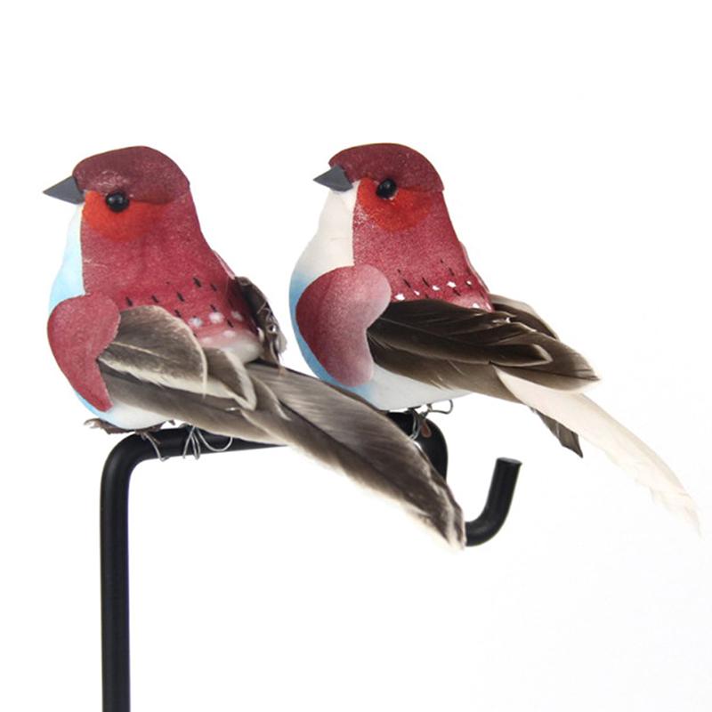 1PCS Parrot Artificial Birds Fake Foam Animal Simulation Feather Birds Models DIY Wedding Home Garden Ornament Decoration