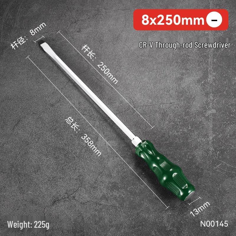 Durable One-Piece Magnetic Torx & Phillips Screwdriver and Pry Bar: High Hardness, Hammer-Ready Flat-Head Design