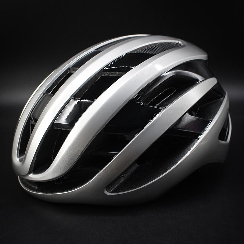 

Aero Cycling Helmet MTB Mountain Road Bike Helmet Bicycle Men Women Style Ultralight Safely Cap Outdoor Sports Capacete Ciclismo M 52- 58 CM серебряный