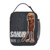 Tung Tung Sahur Funny Italian Brainrot Meme Graphic Lunch Bag Kawaii Lunch Box Picnic Convenient Tote Food Bags Print Cooler Bag