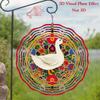 Colorful Duck Wind Spinner Metal Garden Decor with Floral Art No Electricity Needed for Indoor Outdoor Yard Patio Holiday Decoration