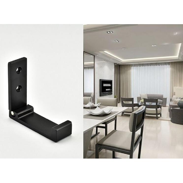 Aluminum Alloy Folding Clothes Hook Coat Rack Single Hook Foldable Wall Mounted Set of 3