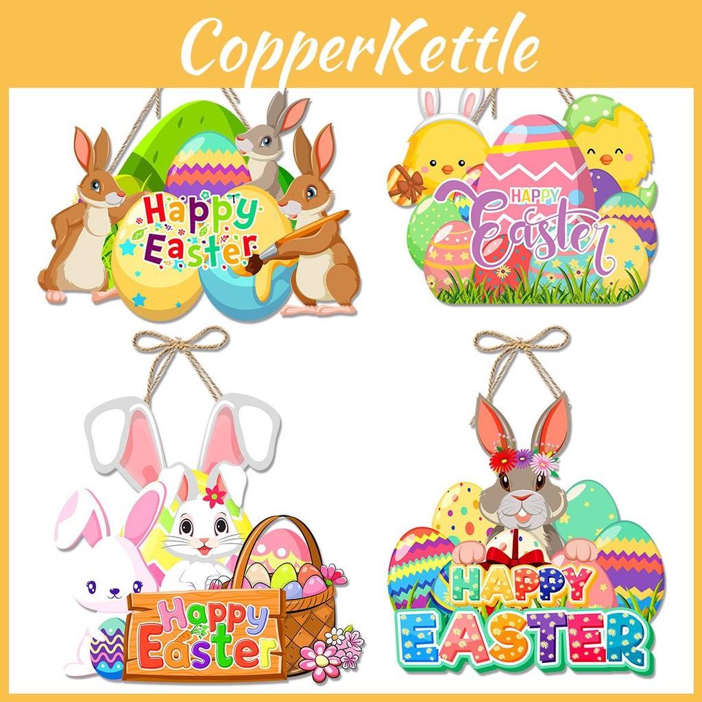 Rabbit Easter Paper Door Hanging Party Decor With Cartoon Theme Party For