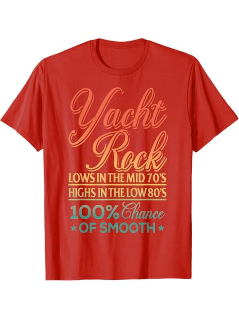 Retro Yacht Rock Music T-Shirt 100% Cotton O-Neck Short Sleeve Summer Casual Mens T-shirt Streetwear