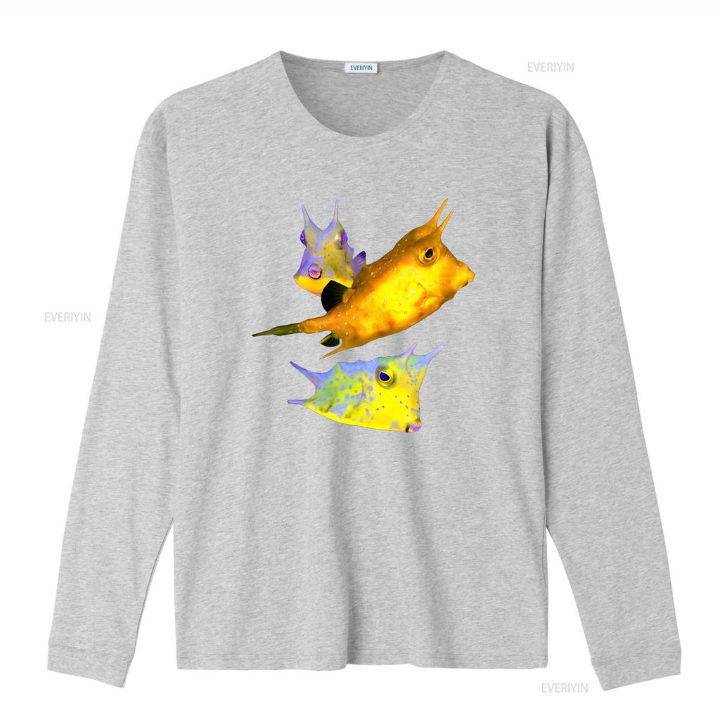 Kabeljau Fisch Salzwasser Aquarium Riffaquarium Kofferfisch Liebhaber T-Shirt vintage Gewaschen Lässig Leicht Bequem grafisch Mode