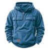Men's Casual Multi-Pocket Zipper Hoodie - European Style for Autumn/Winter 2025