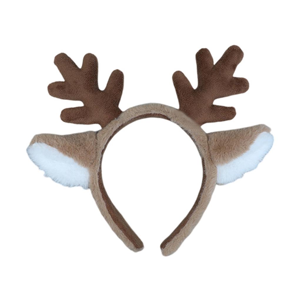 Faixa de Cabelo Fofa de Orelha de Rena de Floco de Neve Acessório de Fantasia de Natal Festa Decoração de Feriado de Natal Faixa de Cabelo da Moda