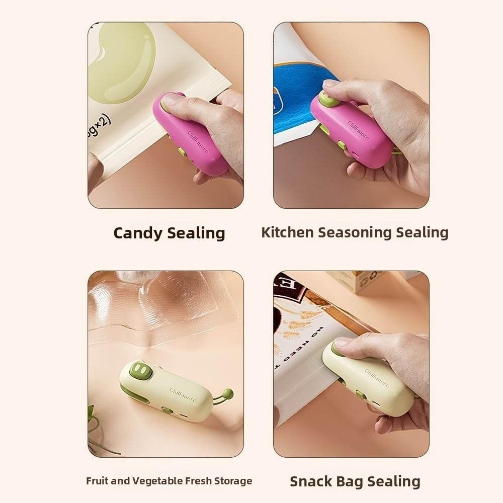 Plastic Cartoon Sealing Machine Handheld Sealing Clamp Portable Mini Bag Sealer  Kitchen