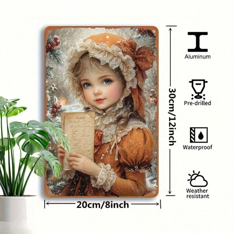 

Retro Metal Wall Art Decor for Living Room 20x30cm