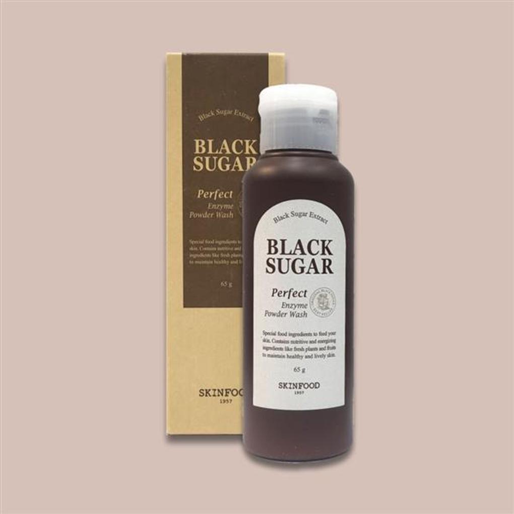 Skinfood Black Sugar Perfect Enzyme Powder Wash, Large Capacity (65g)