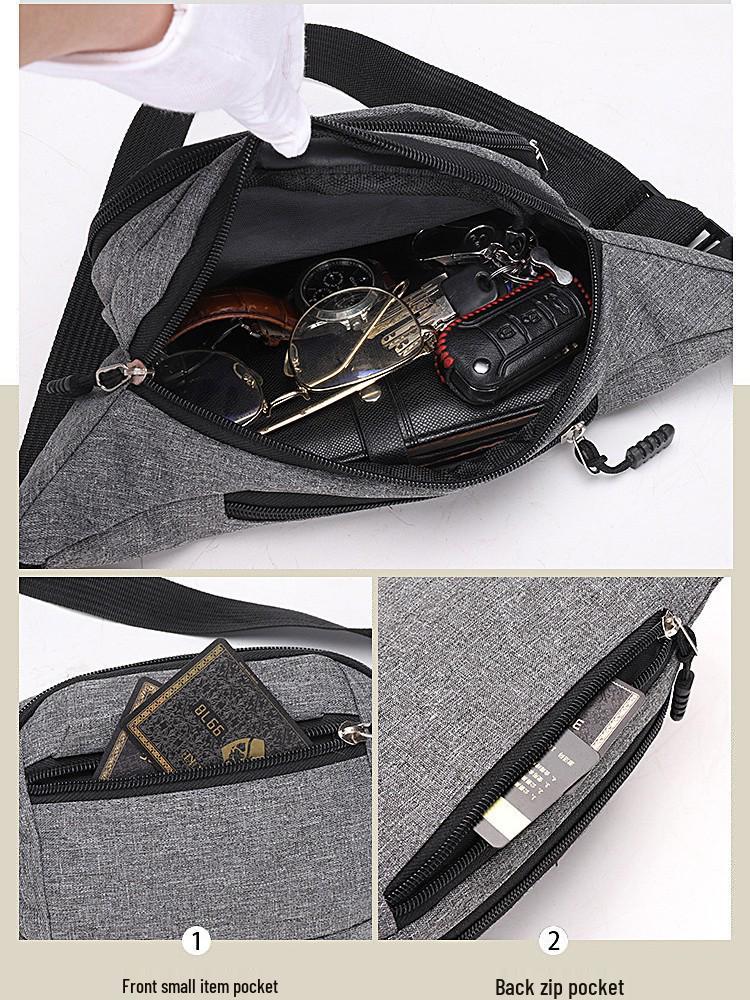 Unisex Multifunctional Crossbody Cycling Waist Bag with Large Phone Pocket