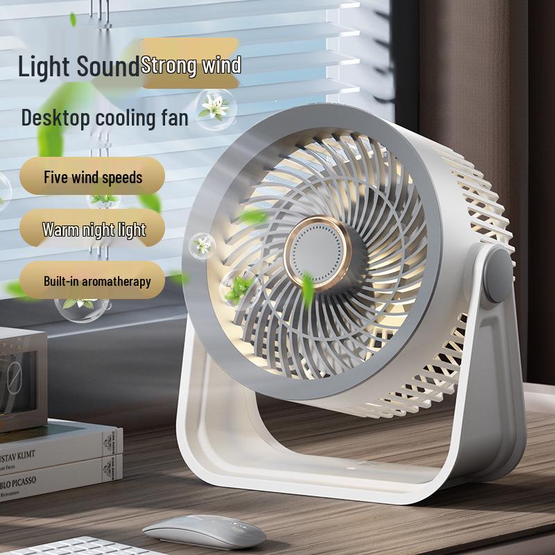 Portable Multi-speed USB Desktop Fan for Small Spaces Pearl Circulation Fan
