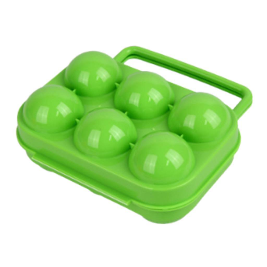 Camping Egg Organizer Portable PP Material Egg Tray Carrier Storage Crate for Home Picnic and Travel