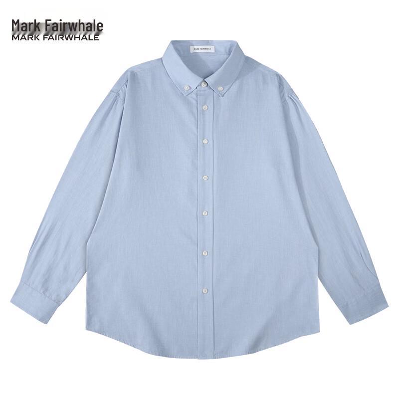 Mark Fairwhale Men s Casual Lapel Linen Blend Shirt S