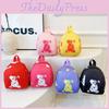 Adorable Cartoon Bear Kids Backpack Cute And Fun Design Breathable Nylon Material For School