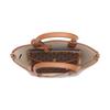 Michael Kors Eliza Series Monogram Leather Tote Bag Women Tote Bags Dark-Brown 30S3GZAT0V-BRN-ACORN