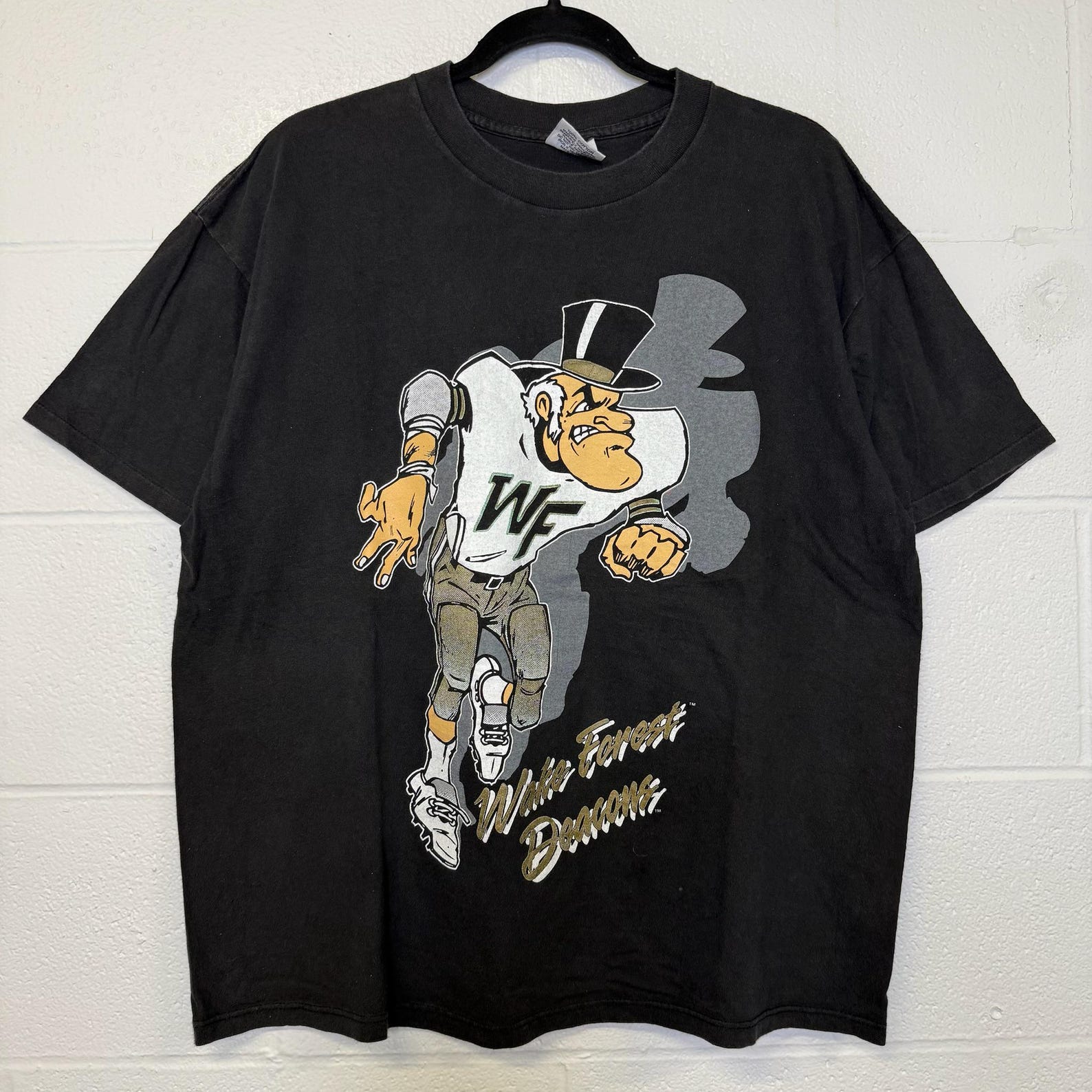 90s Wake Forest Deacons T shirt Sz XL (B2977) L