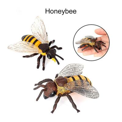 Bee Model Clear Texture Realistic Vivid Appearance PVC Miniature Simulation Honeybee Animal Sculpture Home Decor