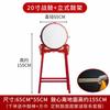 Traditional Red Battle Drum