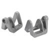 2Pcs Boat Bumper Clips Quick Release for Binding Nylon Fiberglass Pontoon Holders Rope Accessories Silver
