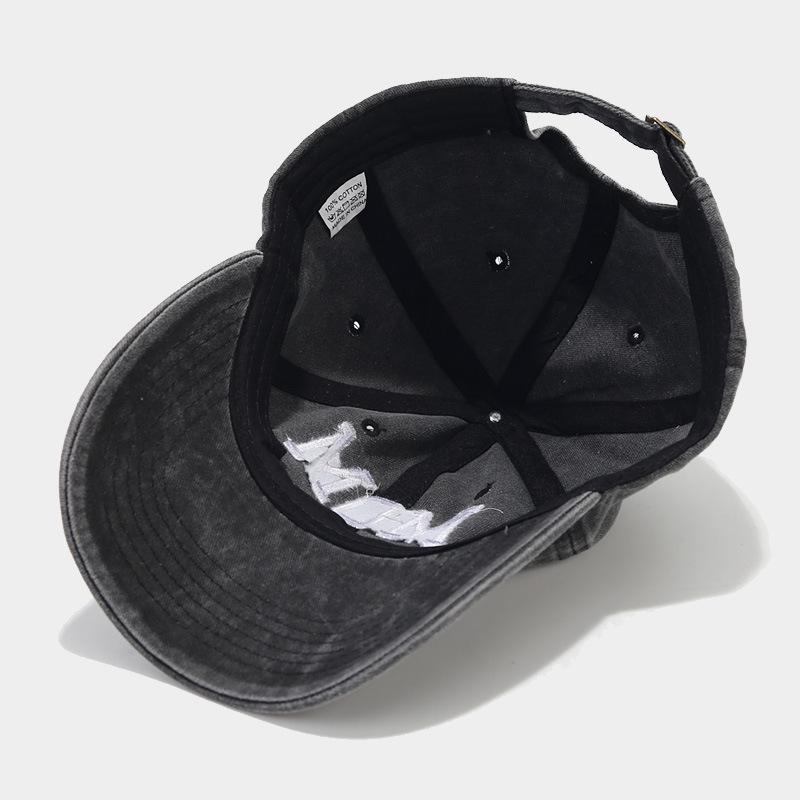 Trendy Vintage Embroidered Washed Cotton Dad/Mom Baseball Cap - Casual Sun Hat