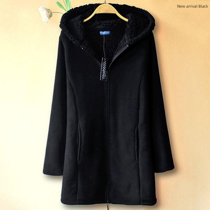 

Wd15 XL Mid Length Long Length Fleece Hooded Sweater New Black Edition EEG (about 90.00 kg-100.00 kg