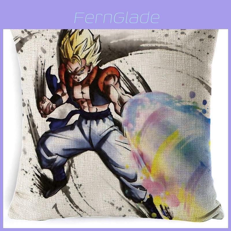 Fronha de Almofada Dragon Ball Incrível Capa de Almofada Quadrada de Desenho Animado Para Sofá Estiloso Decoração de Casa
