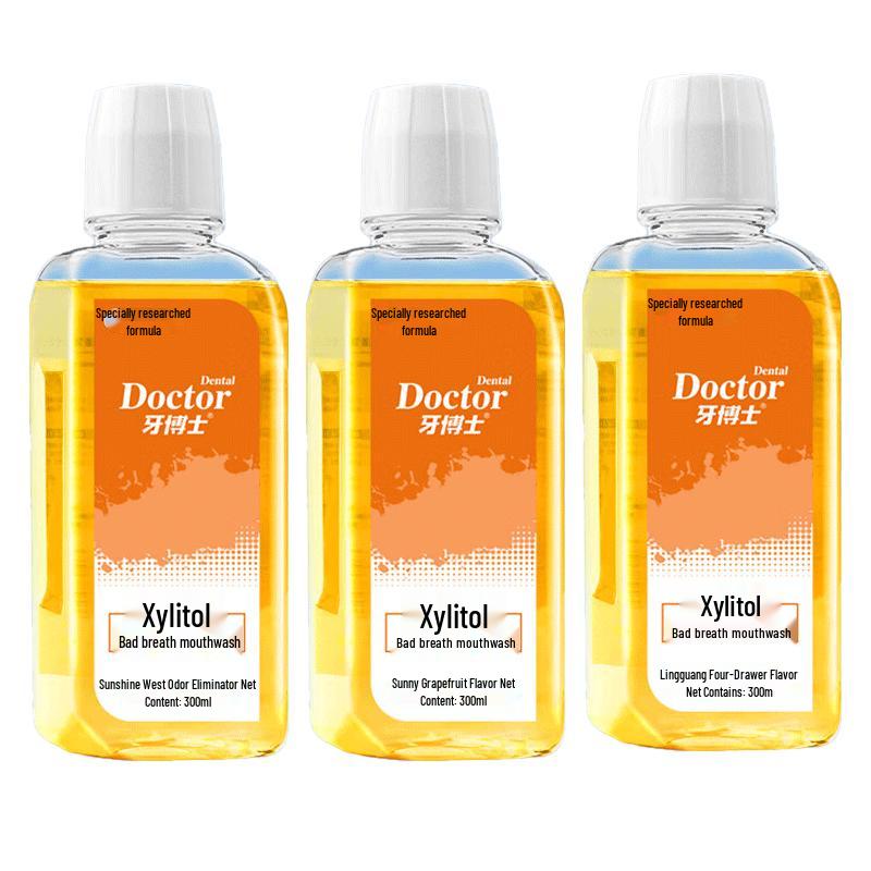Dr. Ya Xylitol Fresh Breath Mouthwash (3x300ml)