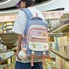 Schoolbag1011 New Female Junior High School Students Schoolbag Primary School Students Third To Sixth Grades Backpack Mori Large-capacity Multi-layer 