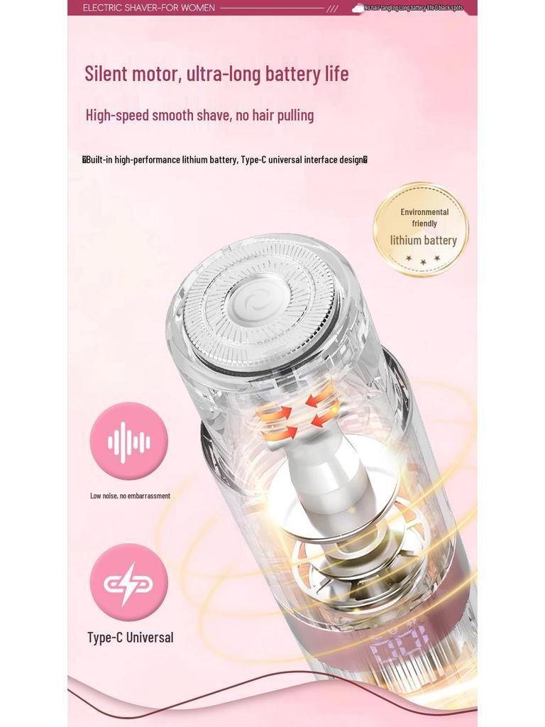 Waterproof Double-Head Electric Epilator & Bikini Trimmer for Women