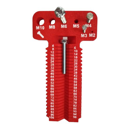 Měřidlo šroubů Heavy Duty Ergonomické Vysoká přesnost M2-M10 Délka 4-100mm Šroub Matice Šroub Měřicí přístroje