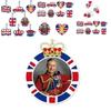 König Charles III. Krönungsfeier Dekorative Hängeelemente