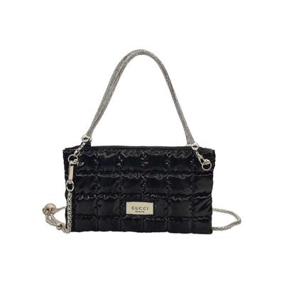 Cosmetic Bag/toiletry Bag [Customized Bag] Leather Mountain Art, Black Diamonds, CNY, Auspicious Year of the Horse, High-end, Elegant Coco Black