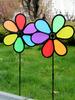 6pcs Flower Wind Spinner Lawn Pinwheel Garden Windmill for Garden Yard Party Outdoor Decor
