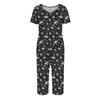 2 Piece Sets For Women Short Sleeve Top And Pants With Pockets Workout Soft Floral Print Sets