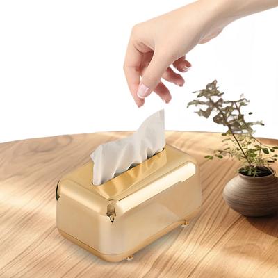 Leichter Luxus Taschentuchbox Kreativer Desktop Taschentuchhalter Vielseitiger Serviettenhalter Dekoration Papierentnahmebox für Heimdekoration