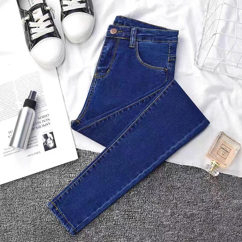 

Женские джинсы с высокой посадкой, облегающего кроя, плюшевые, серые, для осени и зимы 26 for 80-90 lbs