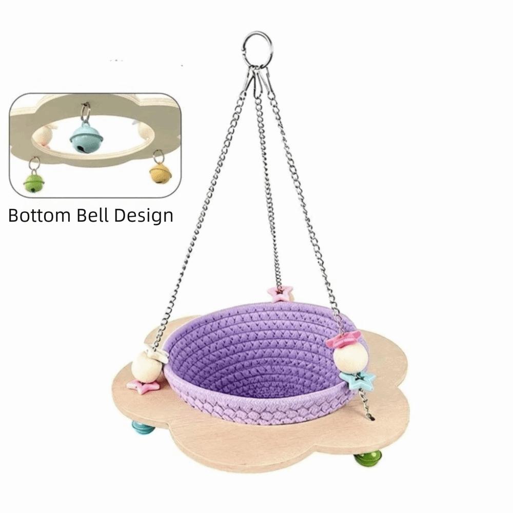 Cozy Woven Bird Nest Breathable Hanging Bird Nest Parrot Bed Bird Sleeping Hut  Cage Accessories